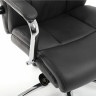 Кресло из натуральной кожи BRABIX PREMIUM "Phaeton EX-502", хром, черное, 530882 по низкой цене оптом 