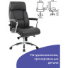 Кресло из натуральной кожи BRABIX PREMIUM "Phaeton EX-502", хром, черное, 530882 по низкой цене оптом 
