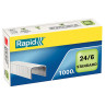Скобы для степлера RAPID "Standard", №24/6, 1000 штук, до 20 листов, 24855600 по низкой цене оптом 
