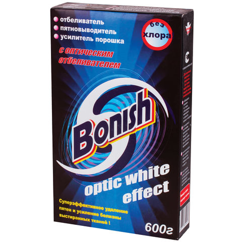 Средство для удаления пятен 600 г, BONISH (Бониш) "Optic white effect", без хлора по низкой цене оптом 