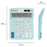 Калькулятор настольный BRAUBERG EXTRA PASTEL-12-LB (206x155 мм), 12 разрядов, двойное питание, ГОЛУБОЙ, 250486 по низкой цене оптом 