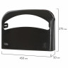 Диспенсер для покрытий на унитаз LAIMA PROFESSIONAL ORIGINAL (V1), 1/2 сложения, черный, 605786 по низкой цене оптом 