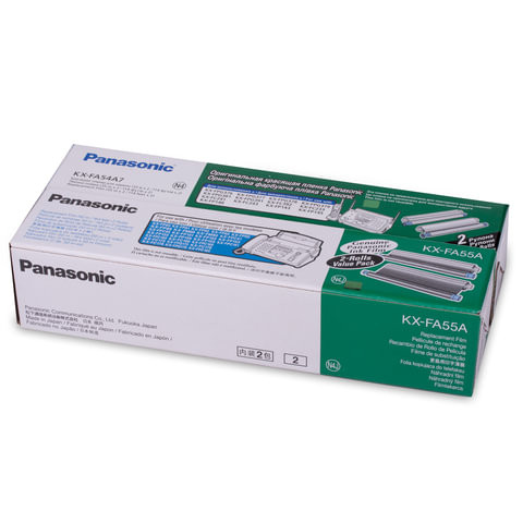 Термопленка для факса PANASONIC КХ-FP 80/88 (KX-FA55A) КОМПЛЕКТ 2 шт., оригинальная по низкой цене оптом 