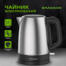 Чайник электрический BRASSON KT-040, 1,7л, 2200 Вт, индикатор уровня воды, сталь, черный, 455192 по низкой цене оптом 