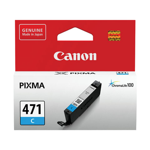 Картридж струйный CANON (CLI-471С) PIXMA MG5740/MG6840/MG7740, голубой, оригинальный, ресурс 311 стр., 0401C001 по низкой цене оптом 