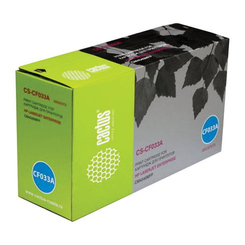 Картридж лазерный CACTUS (CS-CF033A) для HP ColorLaserJet CM4540, пурпурный, ресурс 12500 стр. по низкой цене оптом 