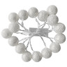 Электрогирлянда-нить комнатная "Шарики" 1,8м 16LED, серебро, тёплый белый, батарейки ЗОЛОТАЯ СКАЗКА 592559 по низкой цене оптом 
