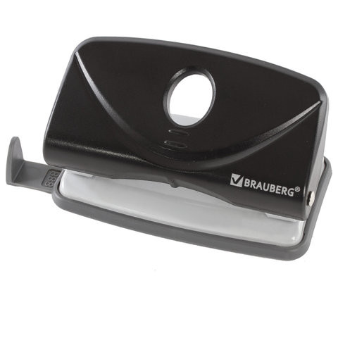 Дырокол BRAUBERG "Original", до 10 листов, черный, 222537 по низкой цене оптом 