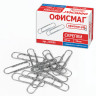 Скрепки большие 50 мм, ОФИСМАГ, оцинкованные, гофрированные, 50 шт., в картонной коробке, 223090 по низкой цене оптом Краснодар, Москва, Уфа, Казань, Барнаул, Владивосток, Хабаровск, Сахалин, Красноярск, Екатеренбург, 