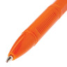 Ручка шариковая BRAUBERG "X-333 Orange", ЗЕЛЕНАЯ, корпус оранжевый, узел 0,7 мм, линия письма 0,35 мм, 142412 по низкой цене оптом 