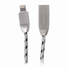 Кабель USB 2.0-Lightning, 1 м, SONNEN Premium, медь, для iPhone/iPad, передача данных и зарядка, 513126 по низкой цене оптом Краснодар, Москва, Уфа, Казань, Барнаул, Владивосток, Хабаровск, Сахалин, Красноярск, Екатеренбург, 
