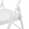 Стул складной BRABIX "Golf Plus CF-003 КОМФОРТ", белый каркас, кожзам белый, В КОРОБЕ, 533028 по низкой цене оптом 