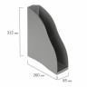 Лоток вертикальный для бумаг BRAUBERG "Cosmo" (260х85х315 мм), серый, 237007 по низкой цене оптом 