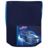 Мешок для обуви ЮНЛАНДИЯ, карман на молнии, 33х42 см, "Blue Car", 270407 по низкой цене оптом 
