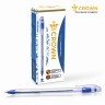Ручка шариковая масляная CROWN "Oil Jell", СИНЯЯ, узел 0,7 мм, линия письма 0,5 мм, OJ-500B по низкой цене оптом Краснодар, Москва, Уфа, Казань, Барнаул, Владивосток, Хабаровск, Сахалин, Красноярск, Екатеренбург, 