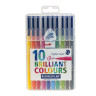 Фломастеры STAEDTLER (Германия) "Triplus", 10 цветов, трехгранные, пластиковый футляр, 323 SB10 по низкой цене оптом 