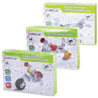 Конструктор металлический "Транспорт" 3 вида ассорти, BAMBOX, 666368