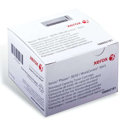 Картридж лазерный XEROX (106R02181) Phaser 3010/WC3045, оригинальный, черный, ресурс 1000 стр. по низкой цене оптом 