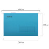 Подвесные папки А4/Foolscap (404х240 мм) до 80 л., КОМПЛЕКТ 10 шт., синие, картон, STAFF, 270933 по низкой цене оптом 