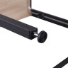 Стол BRABIX "Smart CD-010", 1000х505х795 мм, ЛОФТ, складной, металл/ЛДСП дуб, каркас черный, 641876 по низкой цене оптом 