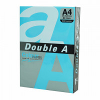Бумага цветная DOUBLE A, А4, 80г/м2, 500 л, интенсив, синяя, ш/к 31965
