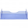 Лоток горизонтальный для бумаг СТАММ "Дельта", А4 (315х250х60 мм), тонированный голубой, ЛТ654
