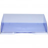 Лоток горизонтальный для бумаг СТАММ "Дельта", А4 (315х250х60 мм), тонированный голубой, ЛТ654