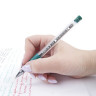 Ручка гелевая с грипом STAFF "EVERYDAY", ЗЕЛЕНАЯ, корпус прозрачный, узел 0,5 мм, линия письма 0,35 мм, 141825