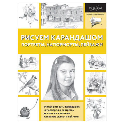 Рисуем карандашом портреты, натюрморты, пейзажи, 827611 по низкой цене оптом Краснодар, Москва, Уфа, Казань, Барнаул, Владивосток, Хабаровск, Сахалин, Красноярск, Екатеренбург, 