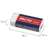 Ластик FACTIS Softer S 24 (Испания), 50х24х10 мм, белый, прямоугольный, картонный держатель, CMFS24, CNFS24 по низкой цене оптом 