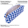 Пенал-косметичка ПИФАГОР, мягкий, "WAVE", прямоугольный, 20х7х4 см, 229264 по низкой цене оптом 
