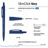 Ручка шариковая автоматическая BRUNO VISCONTI SlimClick NAVY, СИНЯЯ, линия 0,4мм, 20-, 20-0419 по низкой цене оптом 