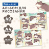 РЕЗЕРВ Альбом д/рис. А4 40л., скоба, обложка картон, BRAUBERG CUTE CATS, 203х288мм, х, 107351 по низкой цене оптом 