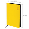 Ежедневник датированный 2026 А5 138x213мм BRAUBERG Metropolis Mix, под кожу гибкий, желтый, 117441 по низкой цене оптом 