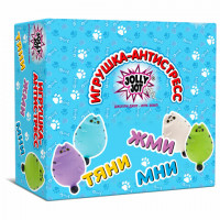 Игрушка-антистресс "КОТЕЙКА", 14 см, ассорти, 4 цвета, дисплей, JOLLY JOT (ДЖОЛЛИ ДЖОТ), 665791