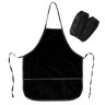 Фартук с нарукавниками для уроков труда ПИФАГОР, 3 кармана, увеличенный размер, 45x60 см, черный, 273747 по низкой цене оптом 