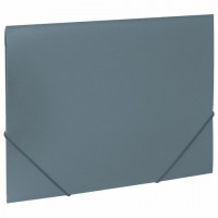 Папка на резинках А4 BRAUBERG PIXEL, серая, до 300 листов, 0,5 мм, 273041