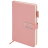 Ежедневник недатированный А5 143х210мм BRAUBERG Deluxe, под кожу, магнит 160л, розовый, 117143 по низкой цене оптом 