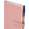 Ежедневник недатированный А5 143х210мм BRAUBERG Deluxe, под кожу, магнит 160л, розовый, 117143 по низкой цене оптом 