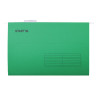 Подвесные папки A4/Foolscap (404х240 мм) до 80 л., КОМПЛЕКТ 10 шт., зеленые, картон, STAFF, 270934 по низкой цене оптом 