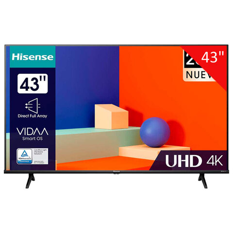 Телевизор HISENSE 43A6K, 43" (108 см), 3840 x 2160, 4K, 16:9, SmartTV, Wi-Fi, черный по низкой цене оптом 