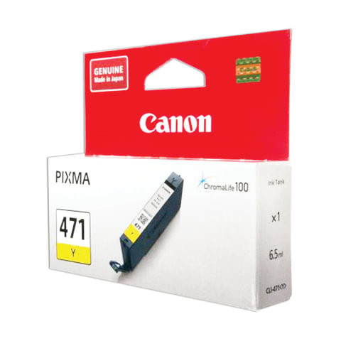 Картридж струйный CANON (CLI-471Y) PIXMA MG5740/MG6840/MG7740, желтый, оригинальный, ресурс, 323 стр., 0403C001 по низкой цене оптом 