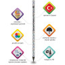 Карандаш чернографитный BRAUBERG "PREMIUM TURKEY", 1 шт., "Hologram", НВ, ассорти, дисплей, 181571 по низкой цене оптом 