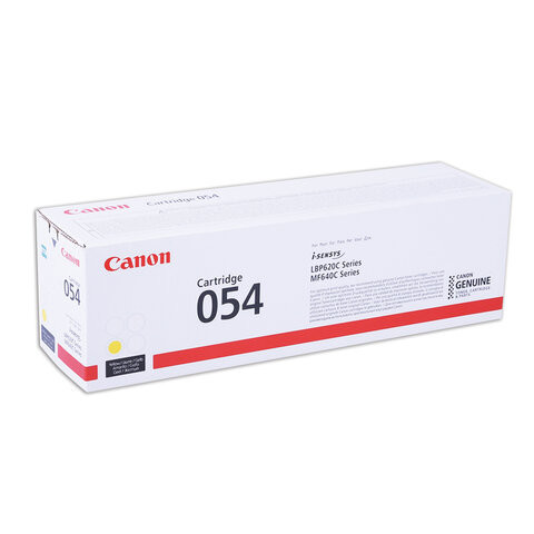 Картридж лазерный CANON (054Y) для i-SENSYS LBP621Cw/MF641Cw/645Cx, желтый, ресурс 1200 страниц, оригинальный, 3021C002 по низкой цене оптом 