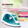 Утюг SONNEN SI-227, 2000 Вт, антипригарное покрытие, бирюзовый/белый, 453505 по низкой цене оптом 