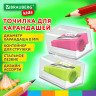 Точилка BRAUBERG KIDS "MINI", с контейнером, пластиковая, пастельные цвета ассорти, 271944 по низкой цене оптом Краснодар, Москва, Уфа, Казань, Барнаул, Владивосток, Хабаровск, Сахалин, Красноярск, Екатеренбург, 