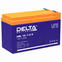 Аккумуляторная батарея для ИБП любых торговых марок, 12В, 7,2 Ач, 151х65х94мм, DELTA,, HRL 12-7.2 X