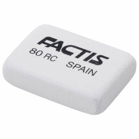 Ластик FACTIS 80 RC (Испания), 28х20х7 мм, белый, прямоугольный, CNF80RC по низкой цене оптом 