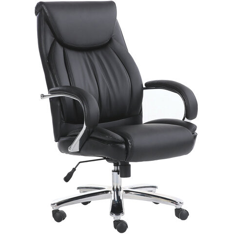 Кресло офисное BRABIX PREMIUM "Advance EX-575", хром, экокожа, черное, 531825 по низкой цене оптом 