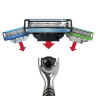 Бритва GILLETTE (Жиллет) "Mach3", с 2 сменными кассетами, для мужчин по низкой цене оптом Краснодар, Москва, Уфа, Казань, Барнаул, Владивосток, Хабаровск, Сахалин, Красноярск, Екатеренбург, 